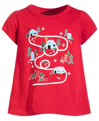 First Impressions - Baby Girls Map T-Shirt