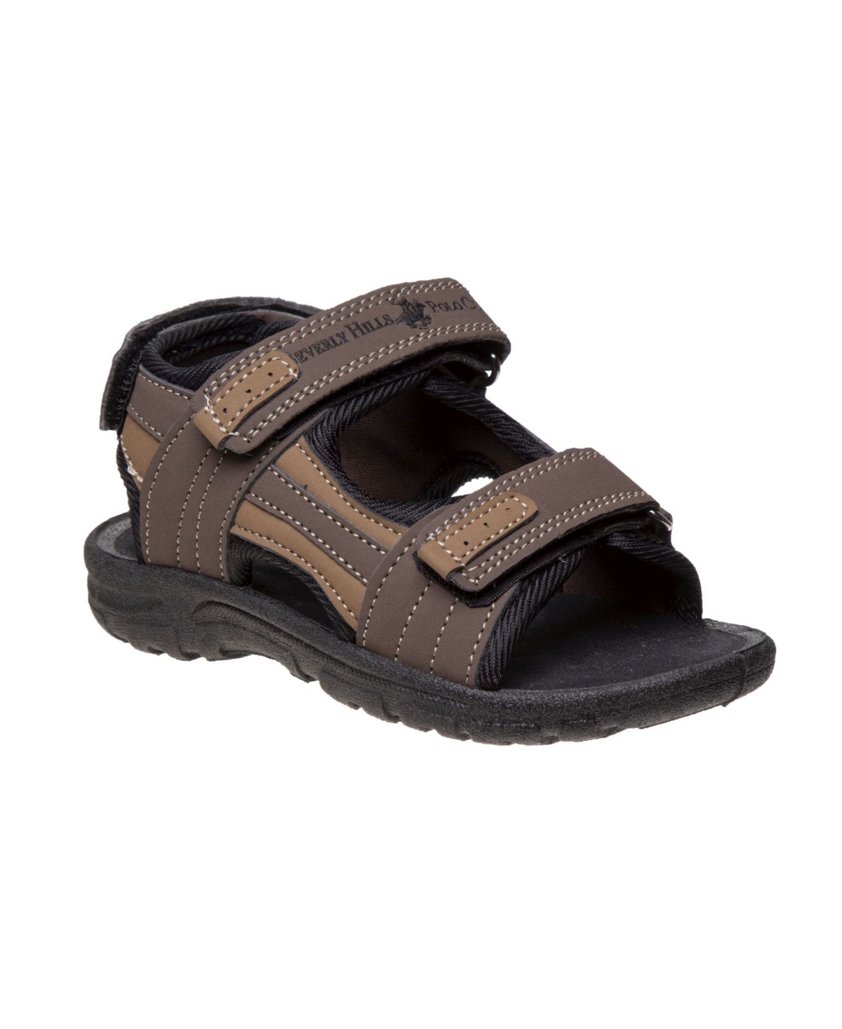 Beverly Hills Polo Club Big Boys Summer Sports Outdoor Sandals In Brown