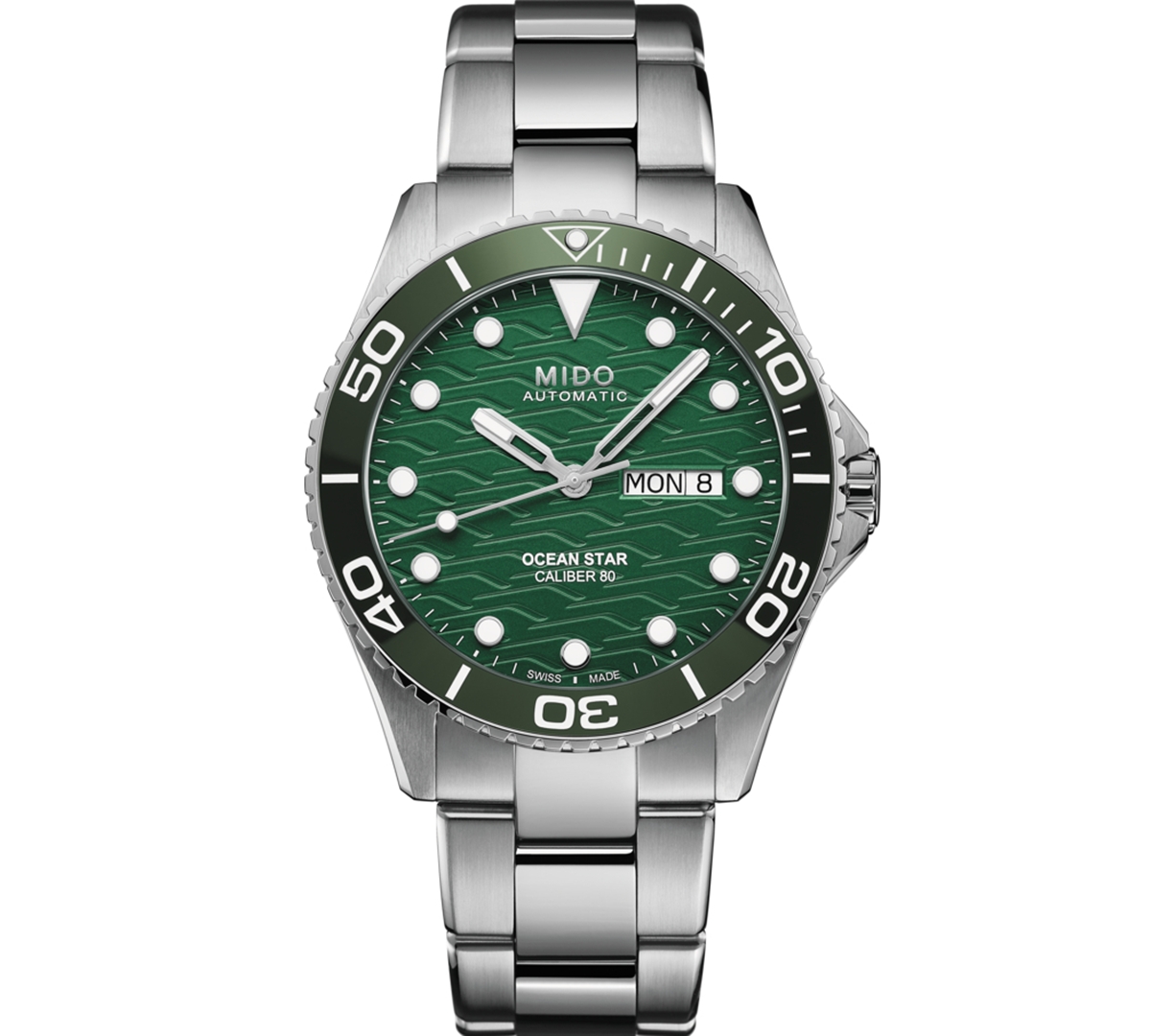 Men's Swiss Automatic Ocean Star Stainless Steel Bracelet Watch 43mm - Silver