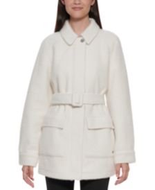 Petite Belted Shirt Jacket, Created for Macy's