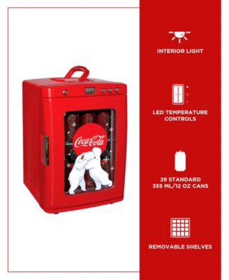 Koolatron Coca-Cola® Beverage Display Mini Fridge Cooler/Warmer 28 Can