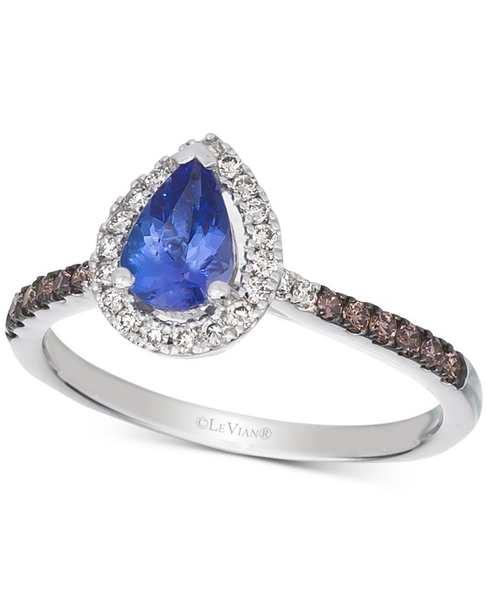 Le Vian - Blueberry Tanzanite (1/2 ct. t.w.) & Diamond (1/3 ct. t.w.) Ring in 14k White Gold
