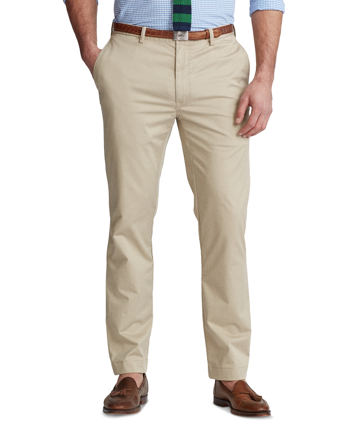 Polo Ralph Lauren Men's Big & Tall Stretch Classic-Fit Twill Pants - Khaki Tan