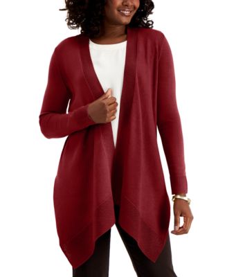 macy's red sweater women's