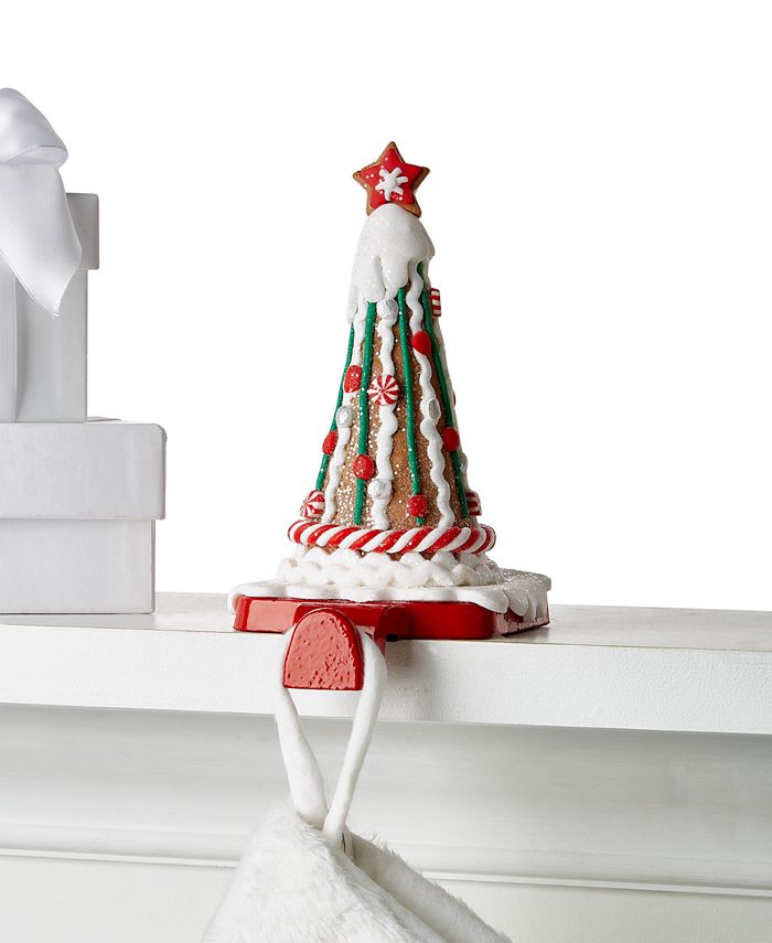 Holiday Lane Christmas Cheer Gingerbread Tree Stocking Holder, Created
