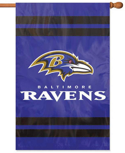 Party Animal Baltimore Ravens Applique House Flag
