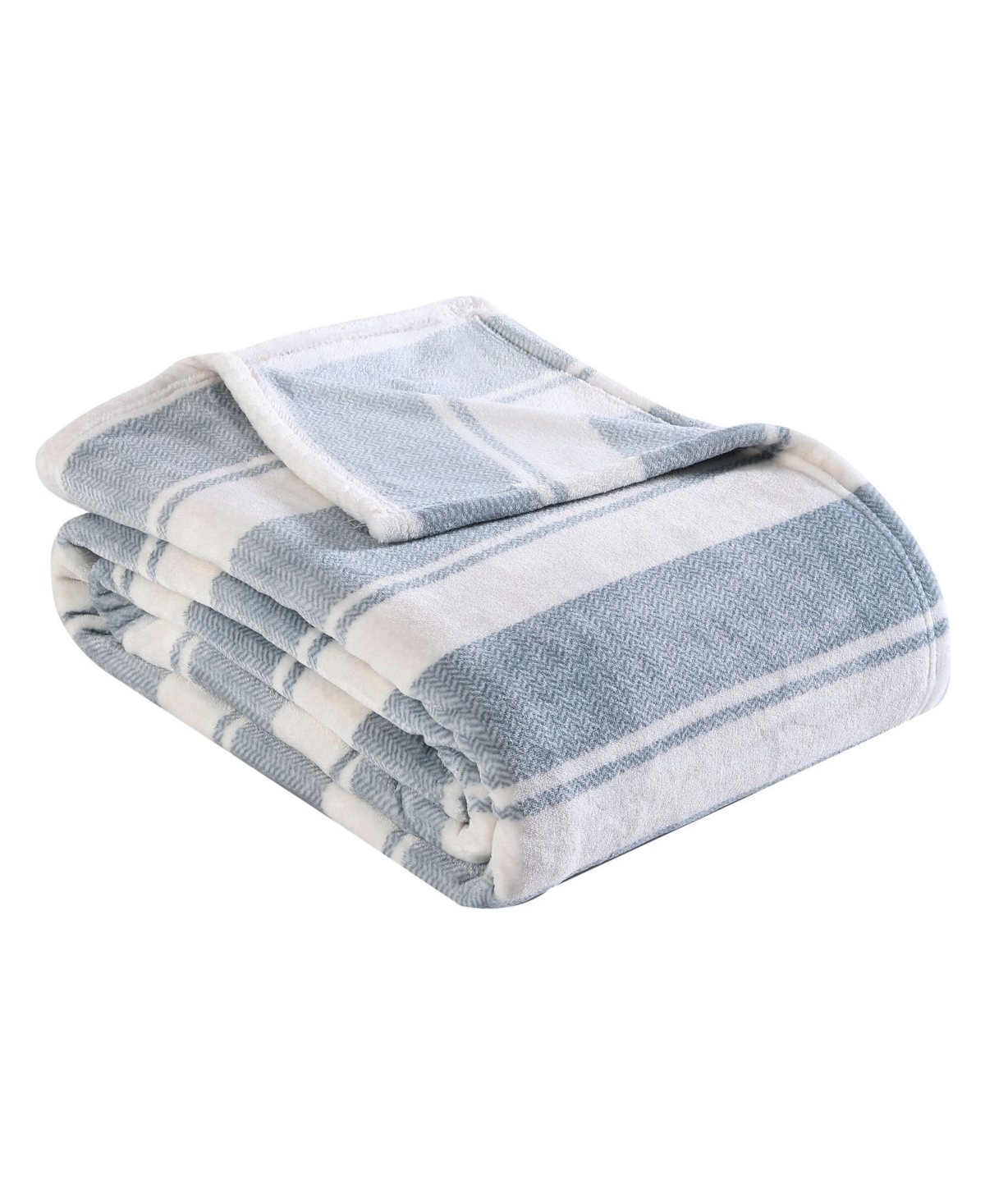 Eddie Bauer Ultra Soft Plush Fleece Blanket, Twin In Pebble Stripe