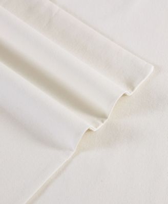 Solid 100% Cotton Brushed Flannel 4-Pc. Sheet Set, Queen