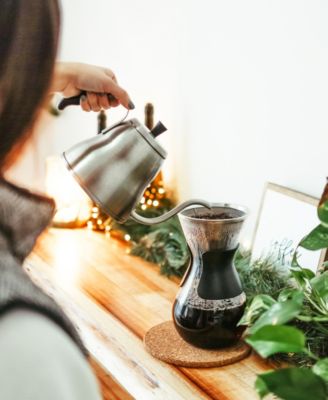 Marrakesh Stainless Steel Gooseneck Pour Over Dripper Kettle , 34 fl oz Capacity