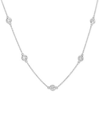 Macy's diamond store station necklace