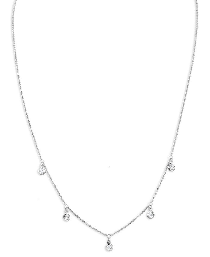 Macy's diamond station necklace on sale