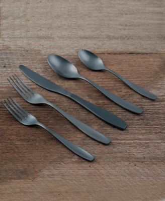 Grace ANDANTE Stainless Steel Flatware - Japan, Satin Black Accent Finish (Used, Great Condition)