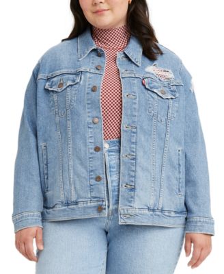 levi's ex boyfriend trucker jacket macys