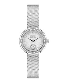 Versus by Versace Women's Lea Petite Silver-Tone Stainless Steel Bracelet Watch 28mm