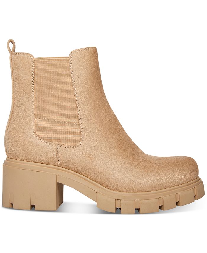 steve madden women's hesitant lug sole chelsea booties