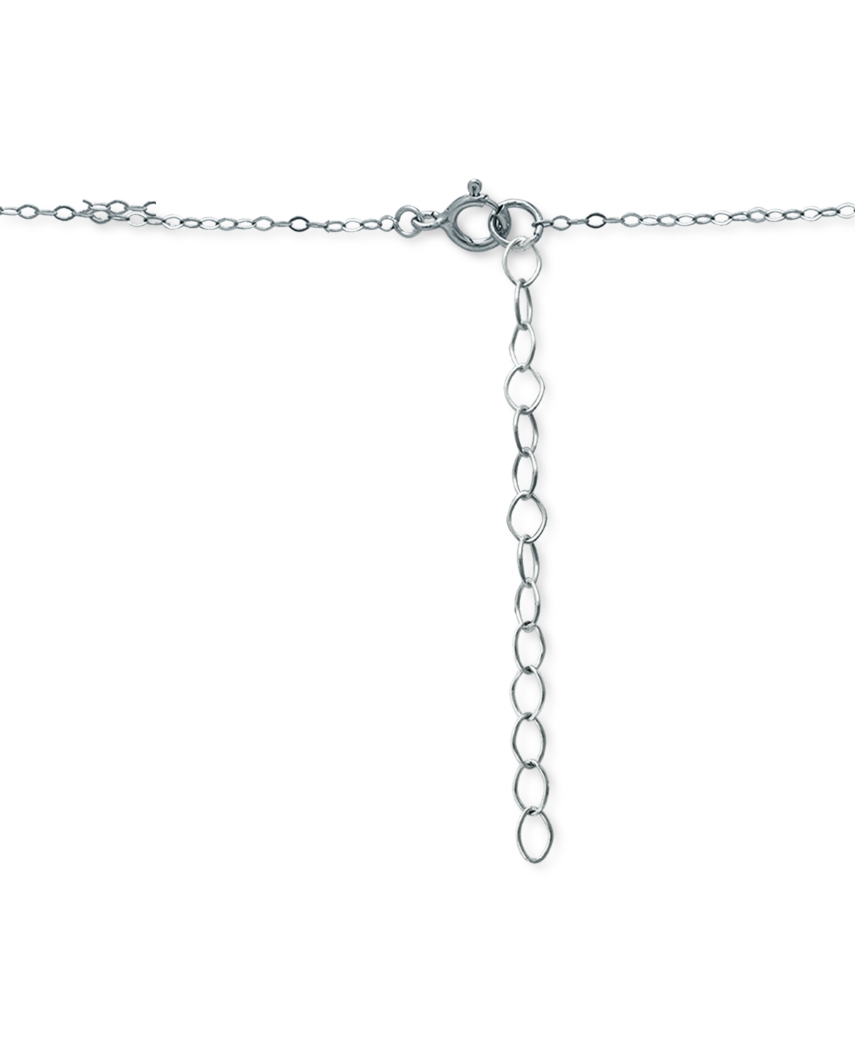 Giani Bernini Cubic Zirconia Curved Bar & Evil Eye Pendant Necklace, 16