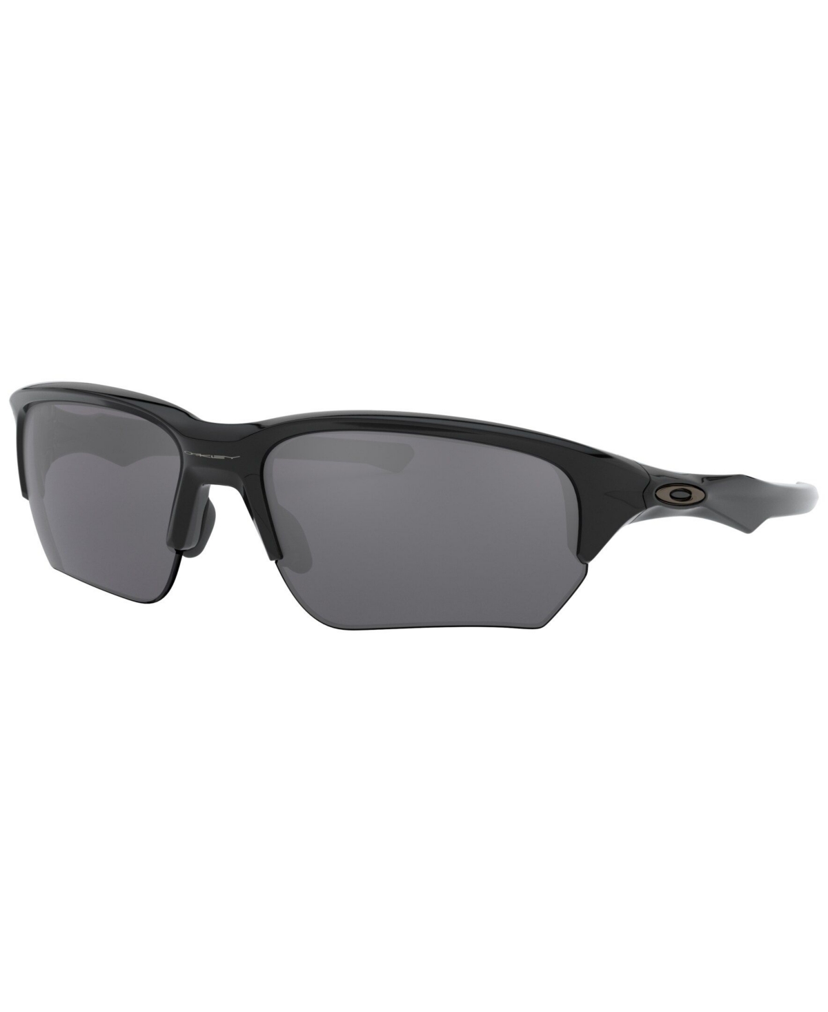 Shop Oakley Unisex Rectangle Sunglasses, Oo9363 64 Flak Beta In Polished Black,black Iridium