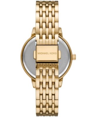 特別価格！Michael Kors Melissa Three-Hand Gold-Tone Watch Michael Kors Women's Melissa Gold-Tone Stainless Steel