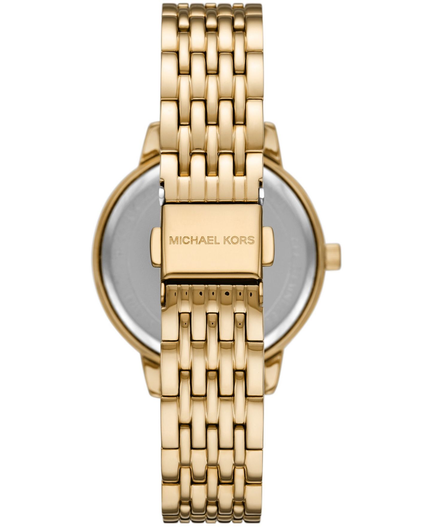 Женские часы Michael Kors Melissa Gold-Tone Stainless Steel Bracelet Watch 35mm, цвет: Золотой — фото 2