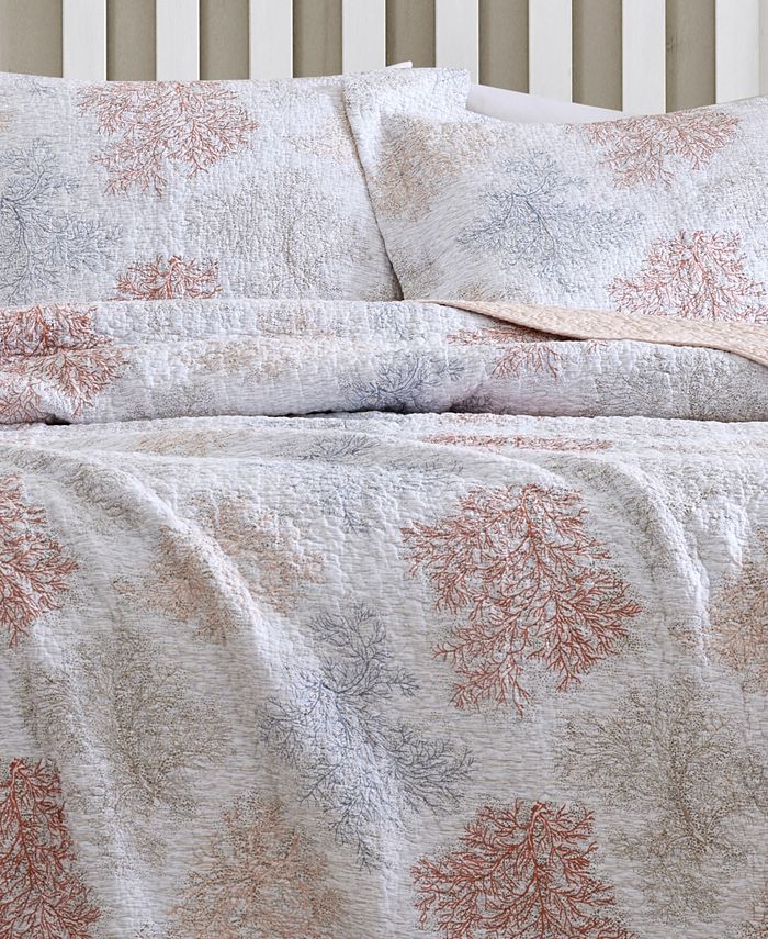 Laura Ashley Saltwater Reversible 2Pc. Quilt Set, Twin Macy's