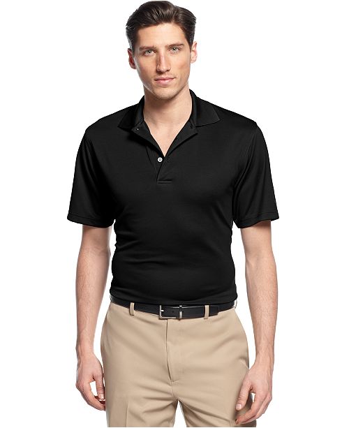 PGA TOUR Men's Big and Tall Airflux Solid Golf Polo Shirt & Reviews