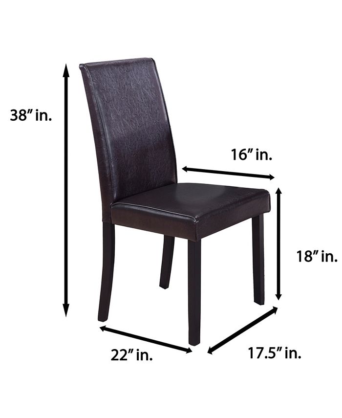 Best Master Furniture Megan Contemporary Dining Side Chairs, Set of 2