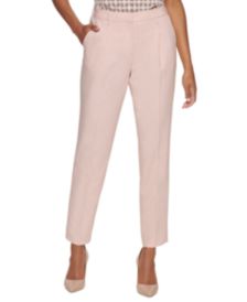 Mid-Rise Pleat Front Pants