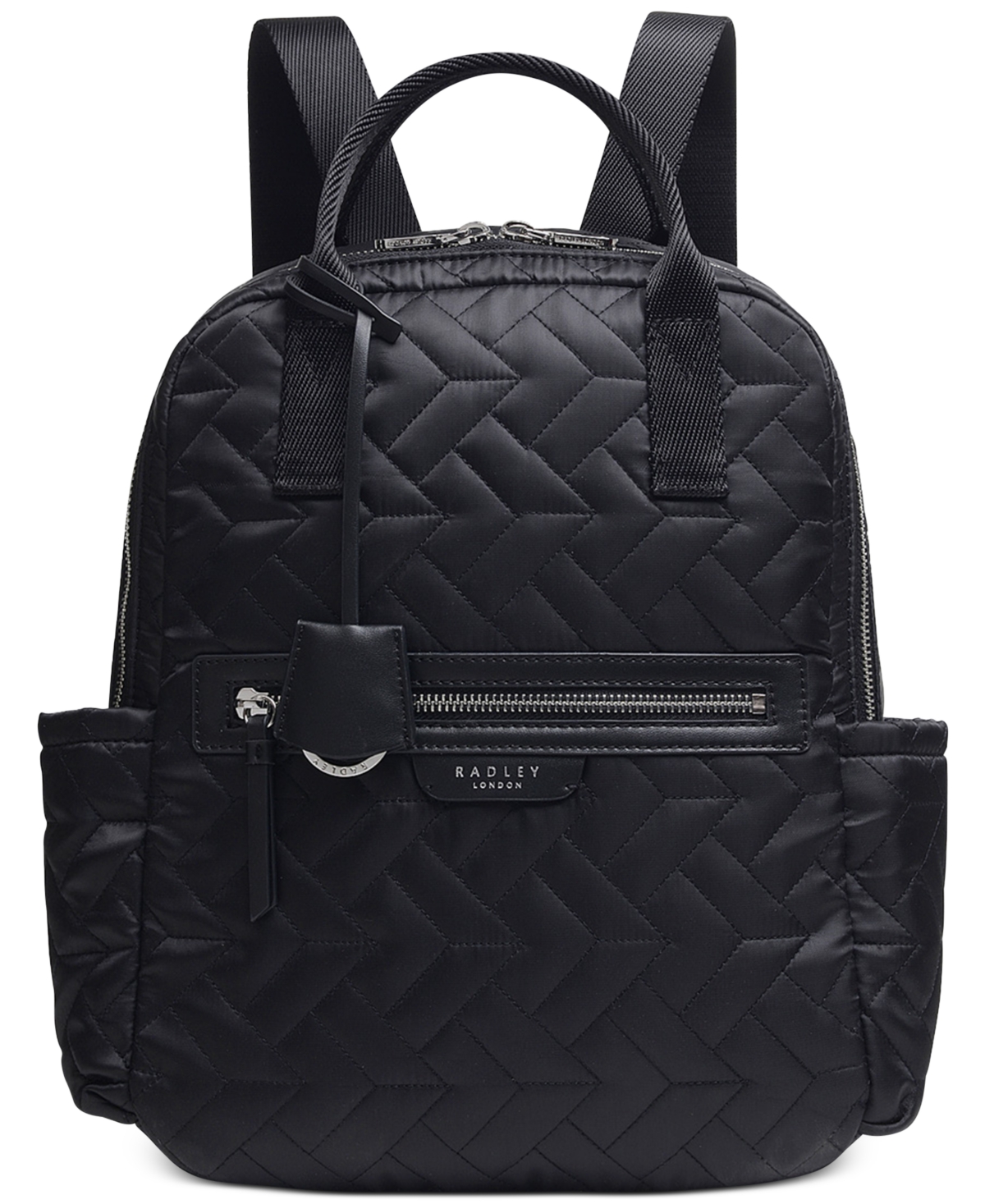 Women's Finsbury Park Quilt Medium Ziptop Backpack - Black