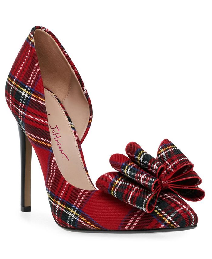 red plaid shoes womens