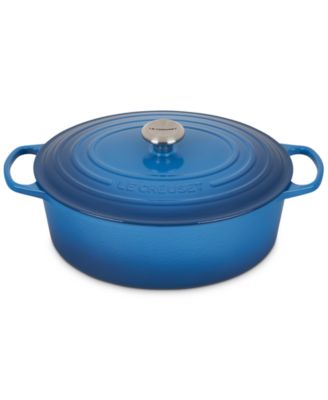Signature Enameled Cast Iron 8-Qt, Oval Dutch Oven
