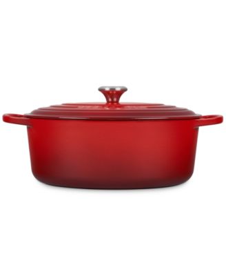 Signature Enameled Cast Iron 8-Qt, Oval Dutch Oven