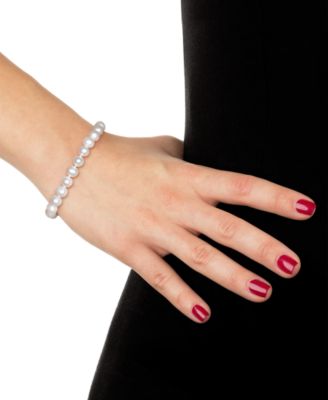Cultured Freshwater Pearl Bracelet (7-1/2mm) in 14k Gold
