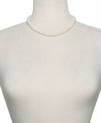 AA 18" Cultured Freshwater Pearl Strand Necklace (7-1/2-8-1/2mm)  
