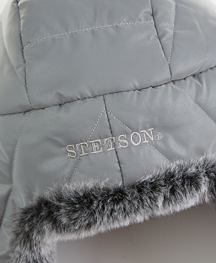 STETSON Men's WaterResistant FauxFur Trim Trapper Hat Macy's
