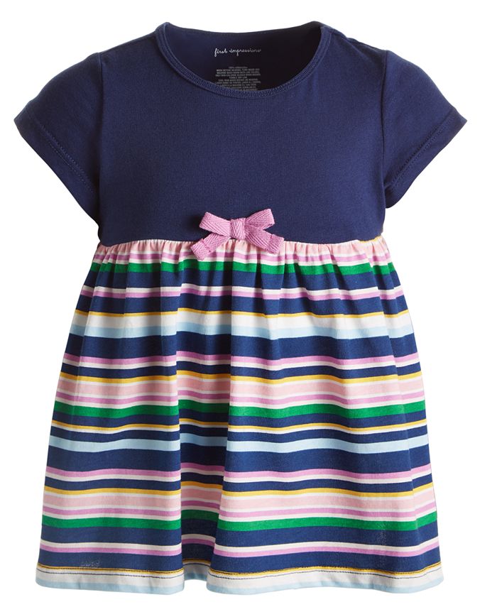First Impressions Toddler Girls Party Stripe Cotton Tunic, Created for