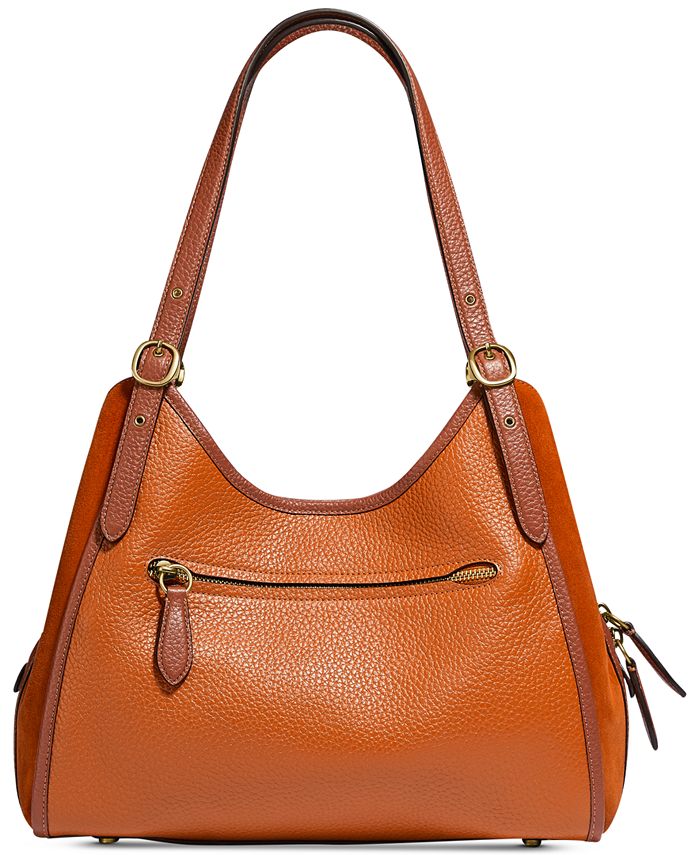 COACH Lori Mixed Leather and Suede Shoulder Bag & Reviews Handbags
