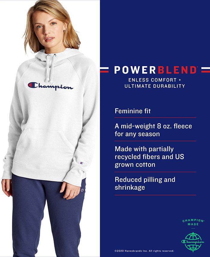 Champion Women's Powerblend Graphic Hoodie - Macy's