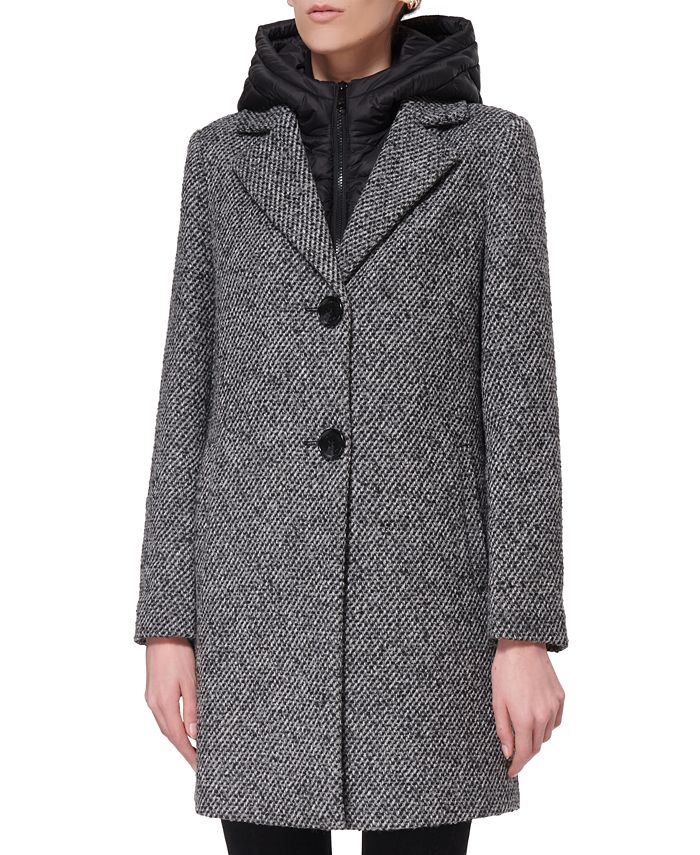 Hooded 2025 tweed coat