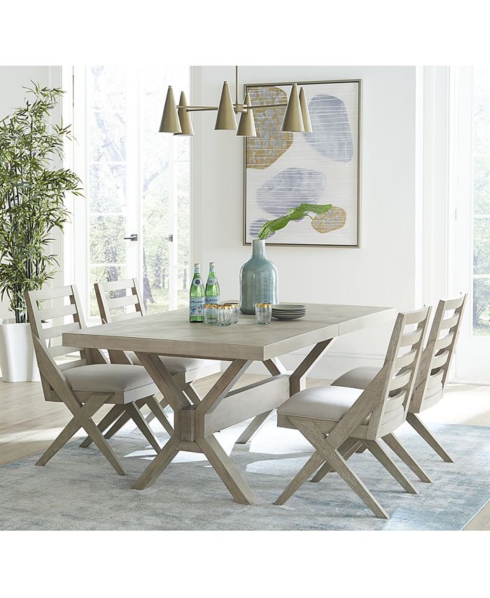 Furniture Lattice 7pc Dining Set (Table & 6 Side Chairs) Macy's