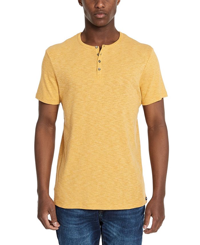 T-shirt Henley Manches Longues Buffalo David Bitton - Mapped Rayé, Taille M, Neuf Avec étiquettes