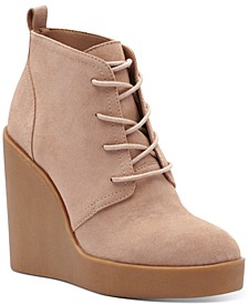 Women's Mesila Lace-Up Wedge Booties