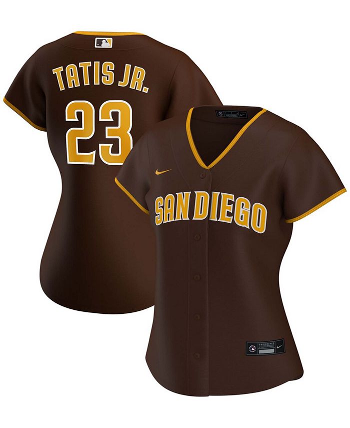 Nike Men's San Diego Padres Fernando Tatis Jr. White/Brown Home Replica Player Jersey