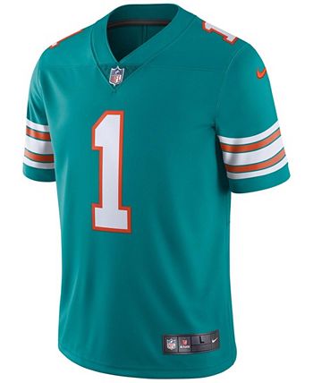 Nike Men's Tua Tagovailoa Aqua Miami Dolphins Alternate Vapor Limited Jersey - Aqua