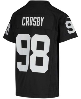 Big Boys Maxx Crosby Las Vegas Raiders Alternate Game Jersey