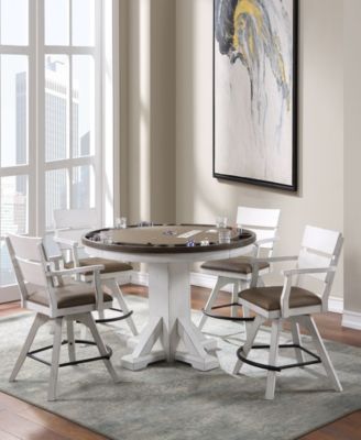 Wappinger 5 Piece Counter Height Game Set (Convertible Table and 4 stools)