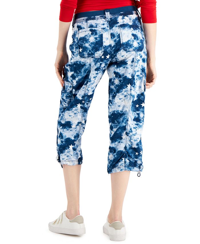 Style & Co BungeeCuff TieDyed Capri Pants, Created for Macy's Macy's