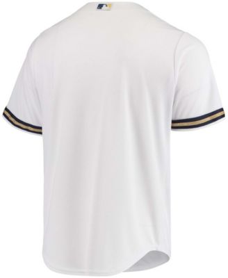 Men's White Milwaukee Brewers Team Official Jersey