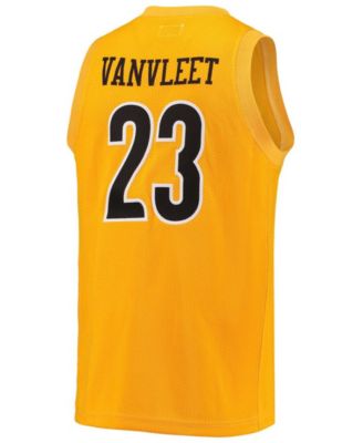 Оригинальная ретро-брендовая мужская футболка Fred VanVleet Gold Wichita State Shockers, памятная классическая баскетбольная майка