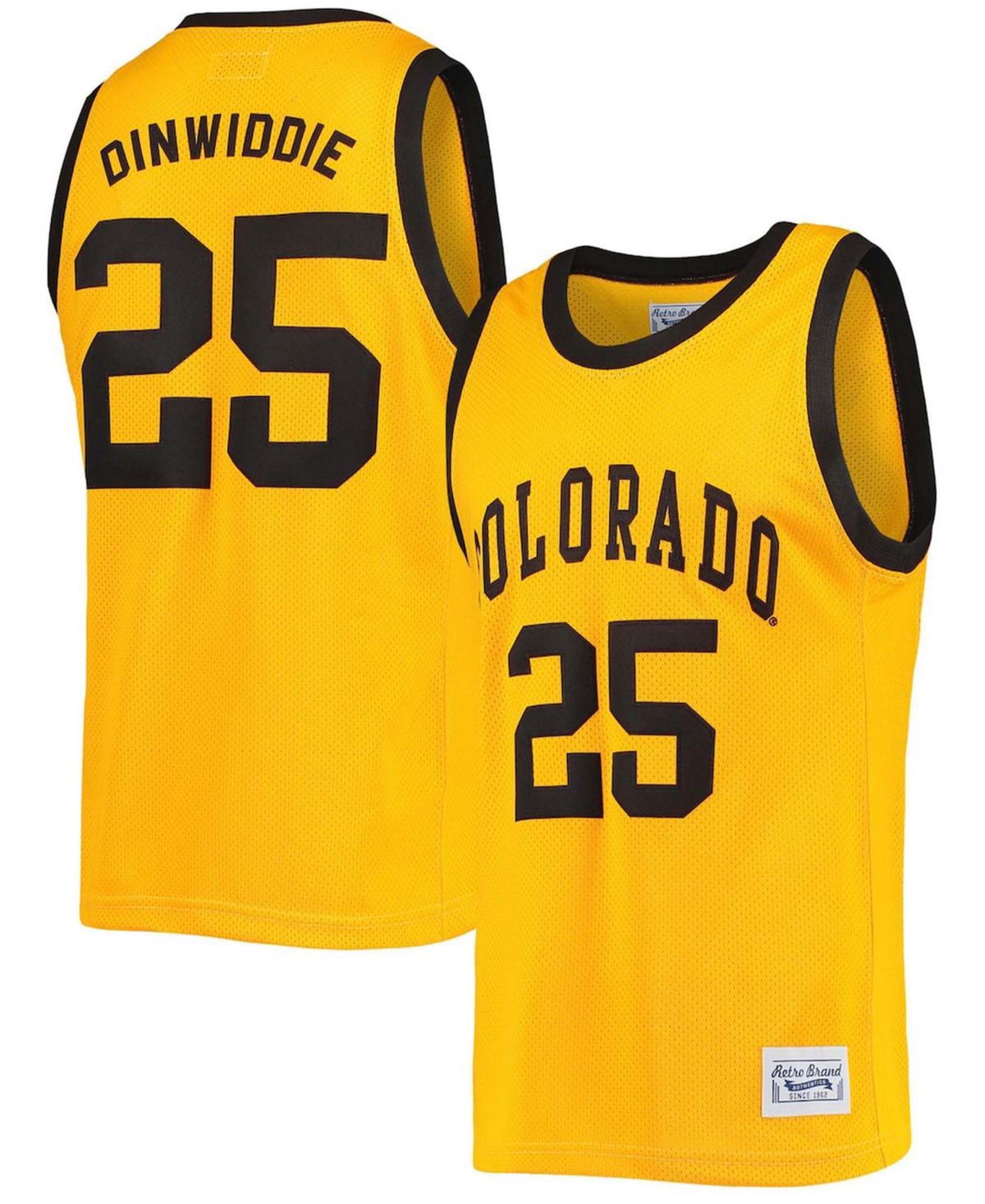 Men's Spencer Dinwiddie Gold Colorado Buffaloes Commemorative Classic Basketball Jersey - Gold