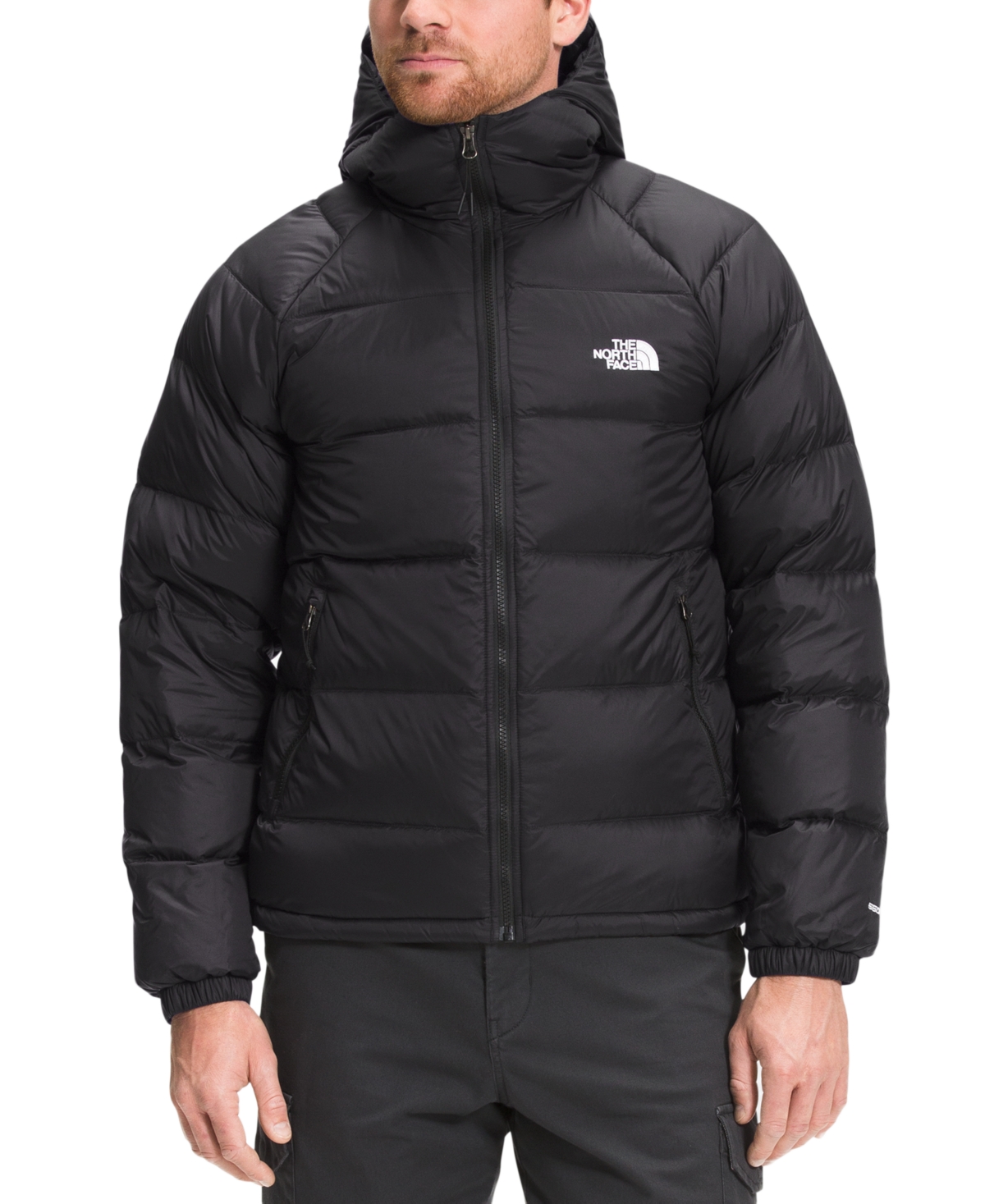 Men's Hydrenalite Dwr Quilted Hooded Down Puffer Jacket - Tnf Black